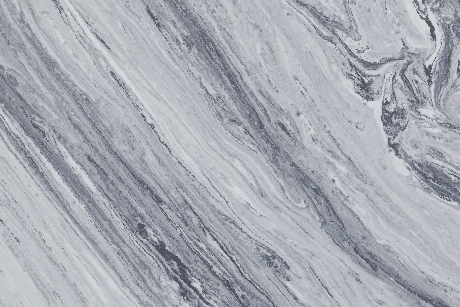 Lava Grey kitchen worktop with white veining