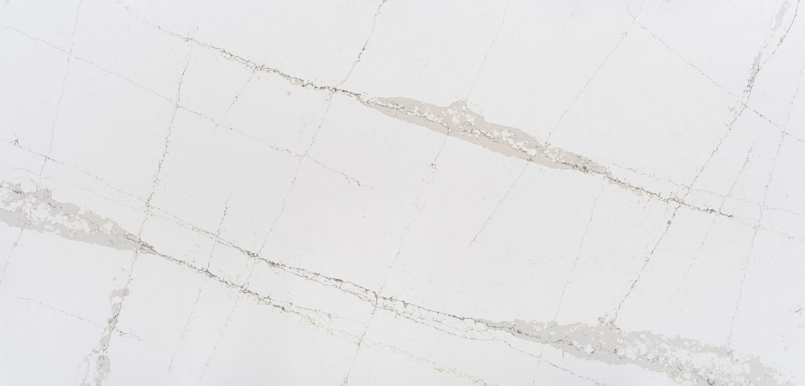 Cream marble-effect worktop surface with soft veining