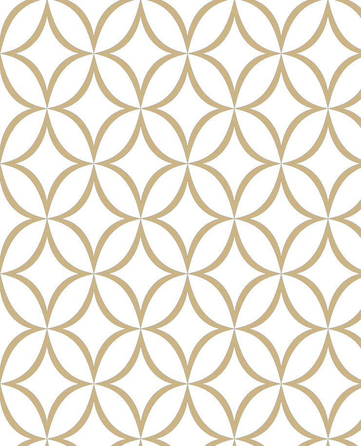 Geometric gold patterned tile design